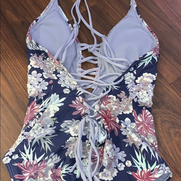 Purple one piece bathing suit - Picture 3 of 4